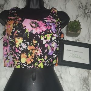 Floral Vera & Lucy Crop Top